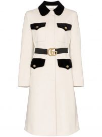 Gucci GG belted waist coat GG belted waist coat at Farfetch